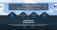 Desktop Screenshot of apexinspections.com